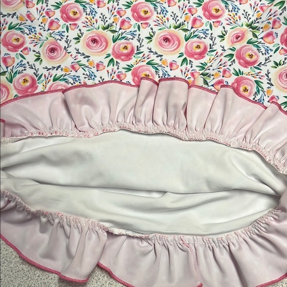 Floral Pink Kids swimsuit - Picture 8 of 9